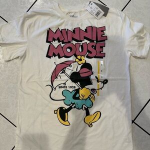 NWT Disney Minnie Mouse T-Shirt - White, Pink, Yellow